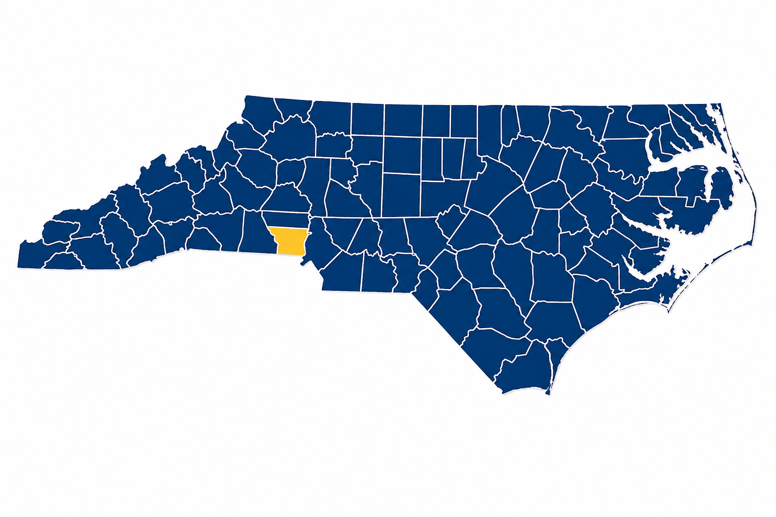 Service Area Map of North Carolina